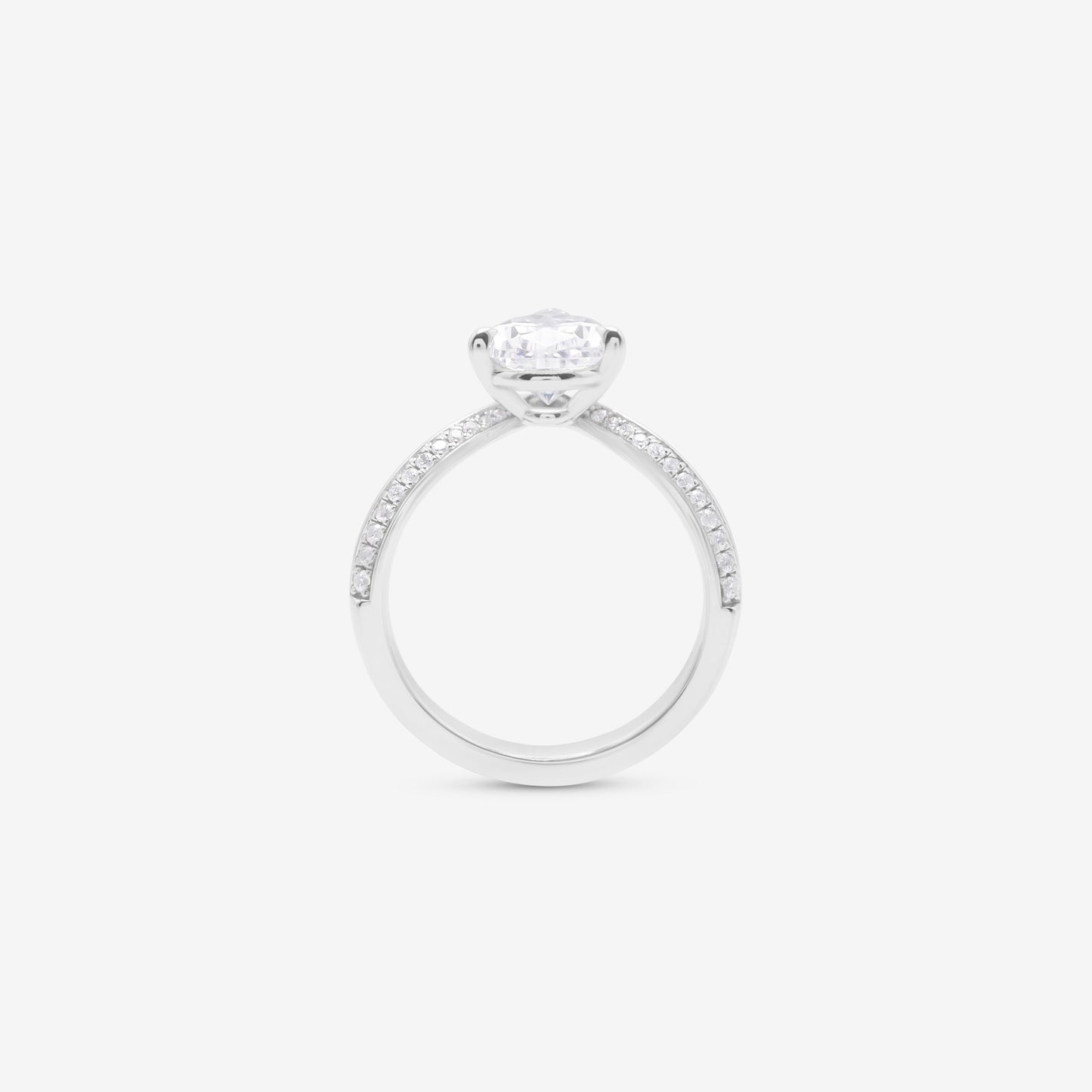 PEAR SHAPE KNIFE EDGE RING