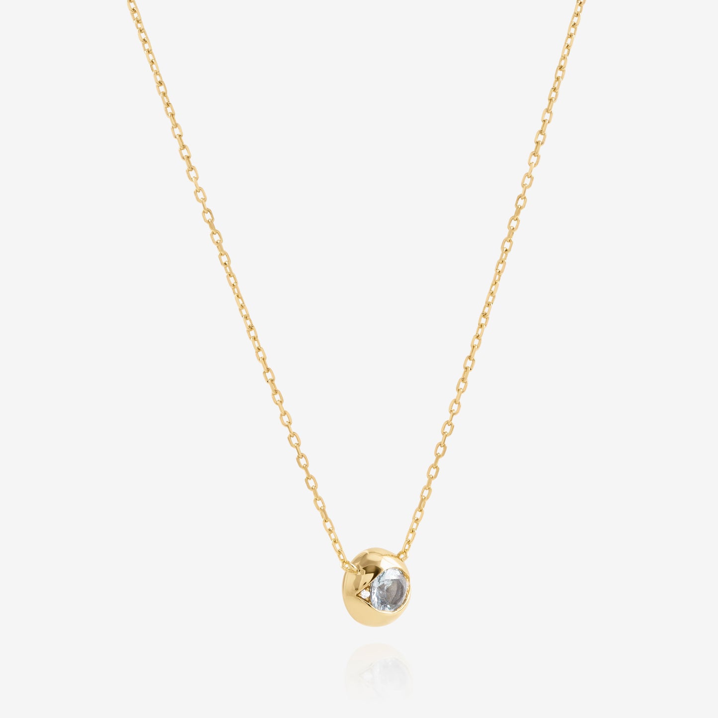 DIAMOND & SAPPHIRE EVIL EYE PENDANT