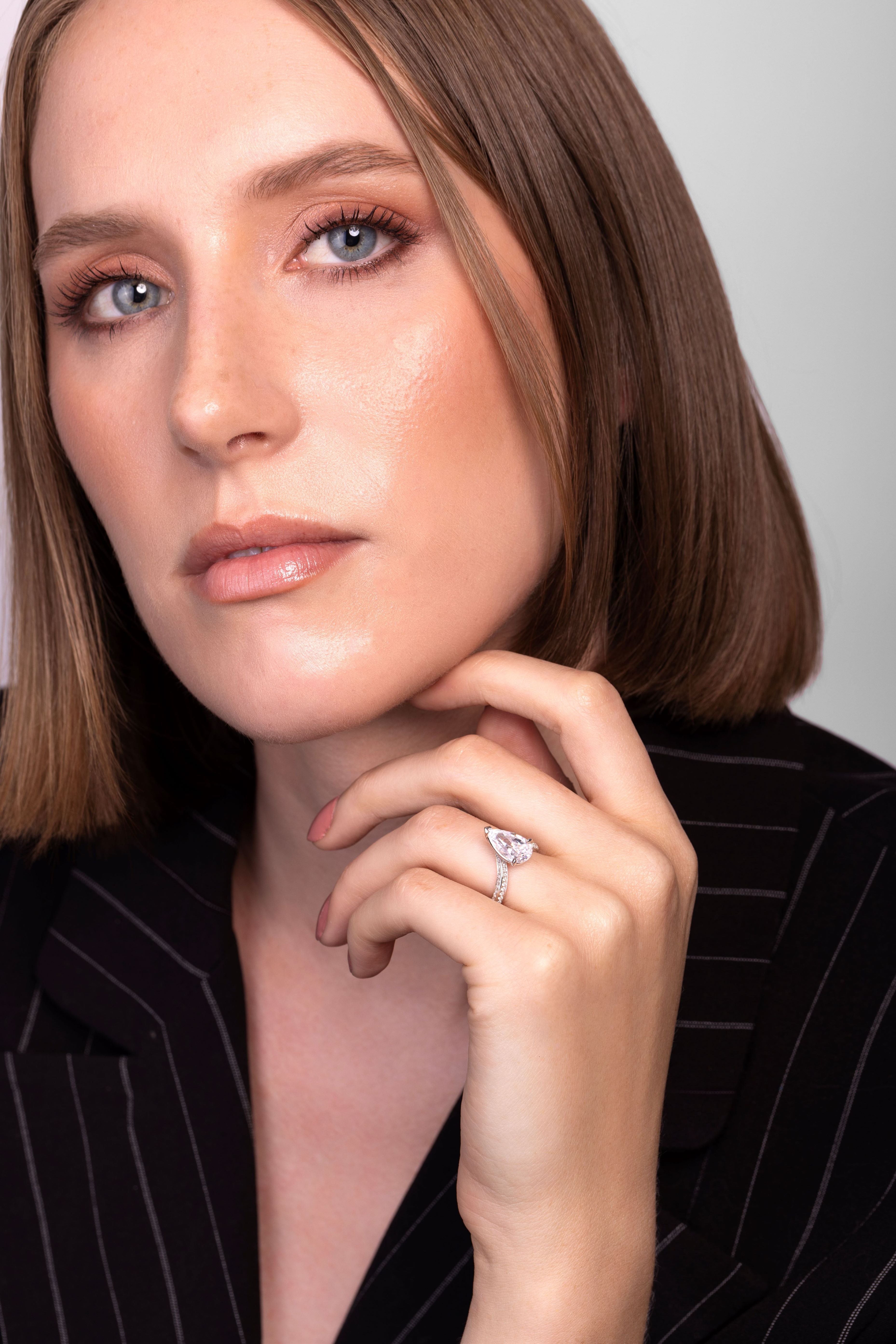 Lumière Pear Diamond Engagement Ring