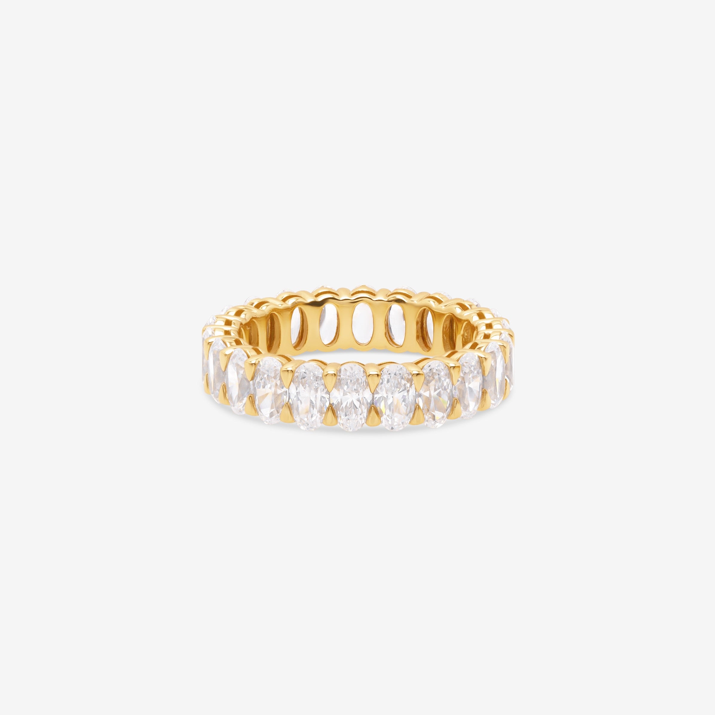 Ellipse Oval Eternity Band