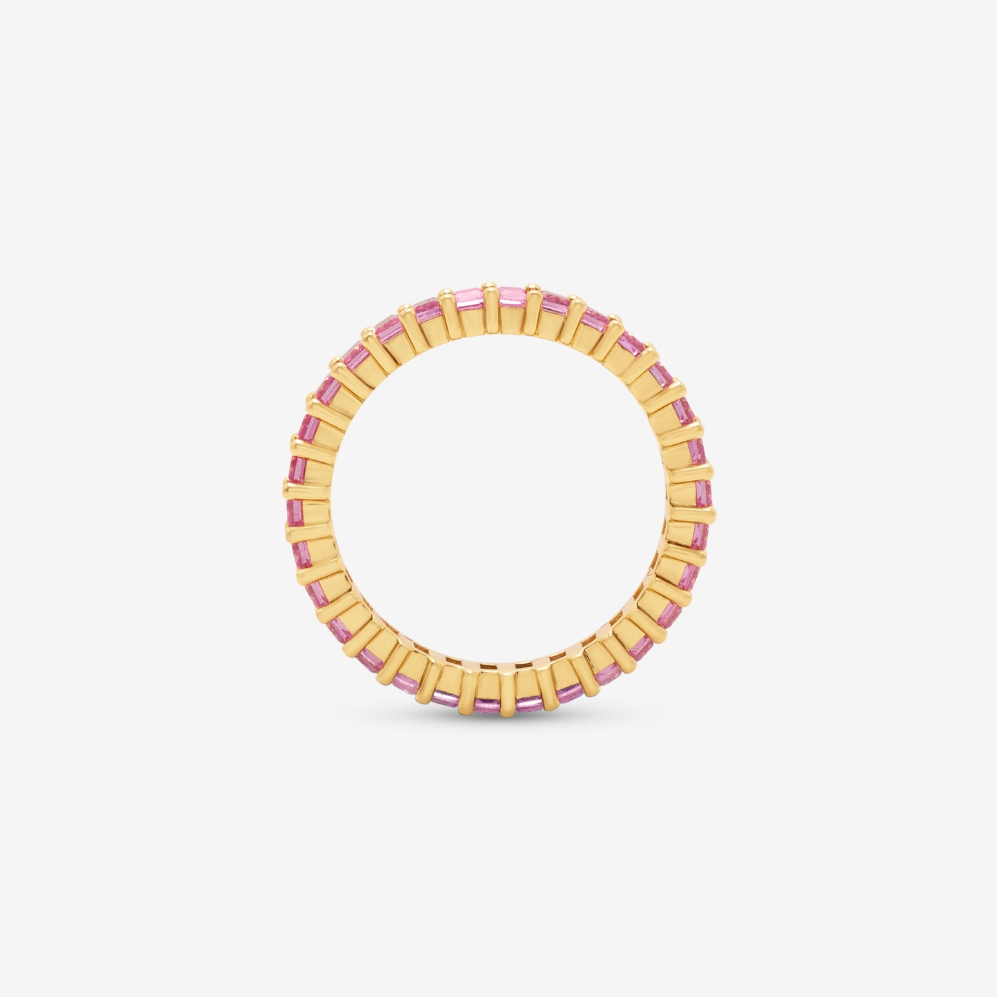 PINK BAGUETTE RING