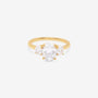 Oval Three Stone Engagement Ring