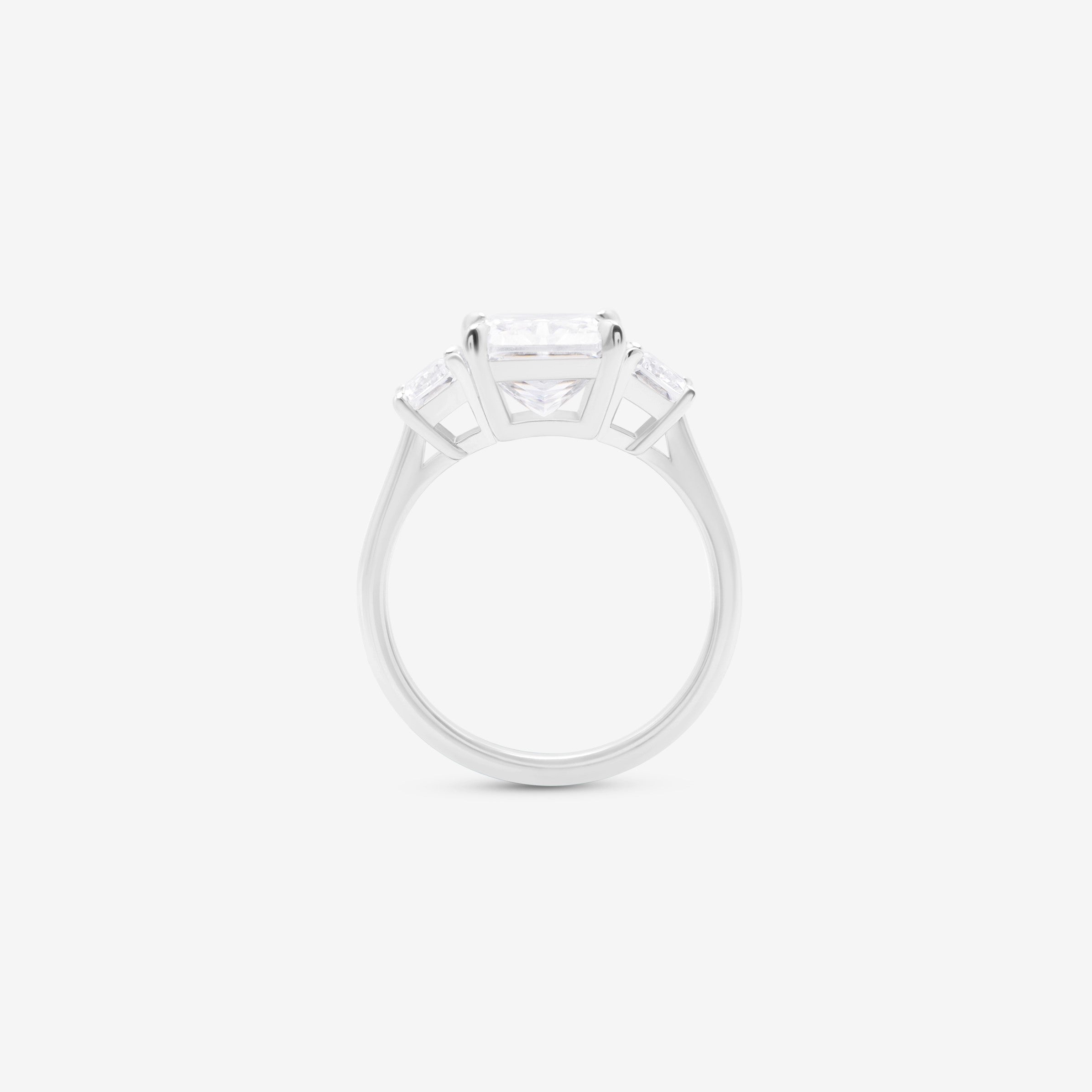 Trinity Three Stone Emerald Ring