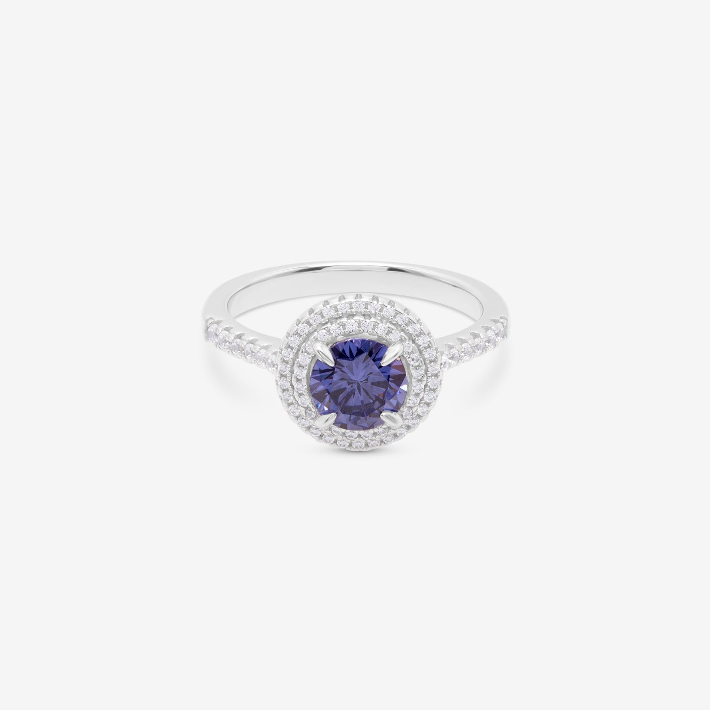 SAPPHIRE PAVE RING