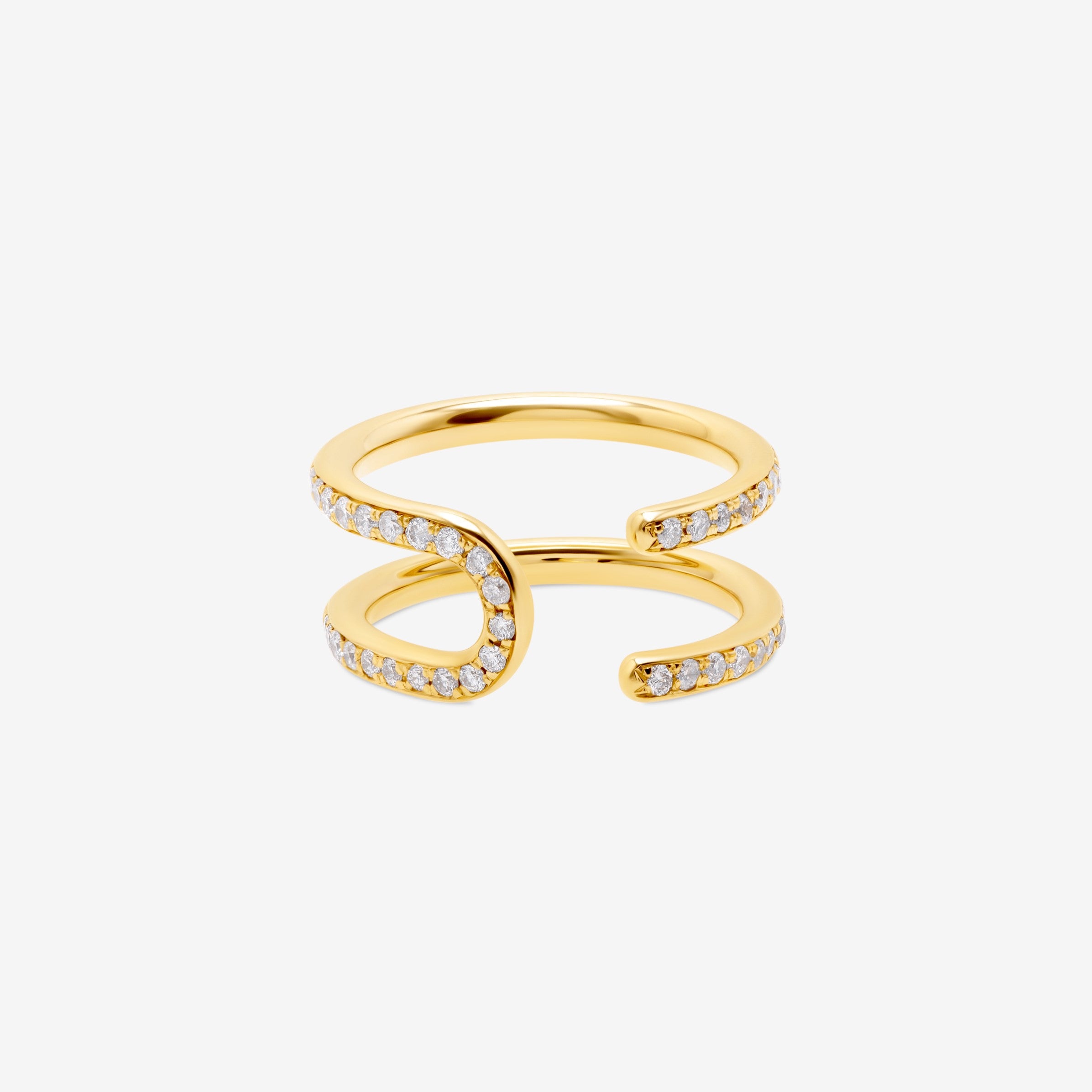 Aria Pavé Diamond Open Ring