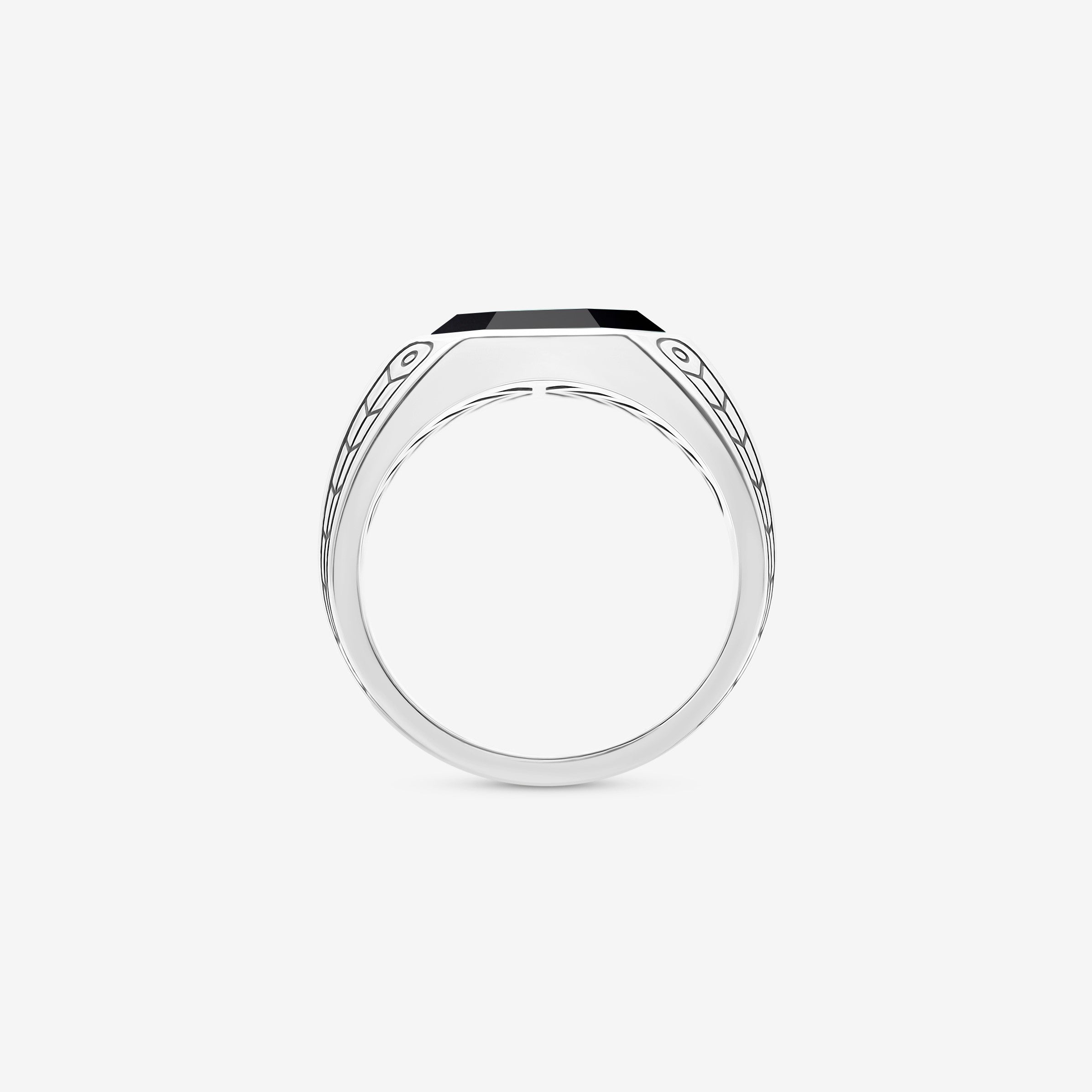 Onyx Octagon Band