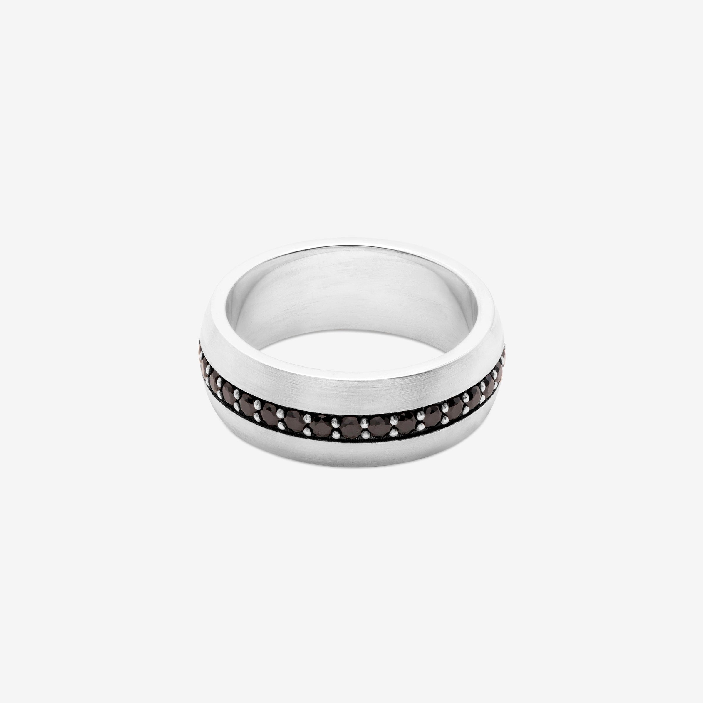 Midnight Black Diamond Eternity Band