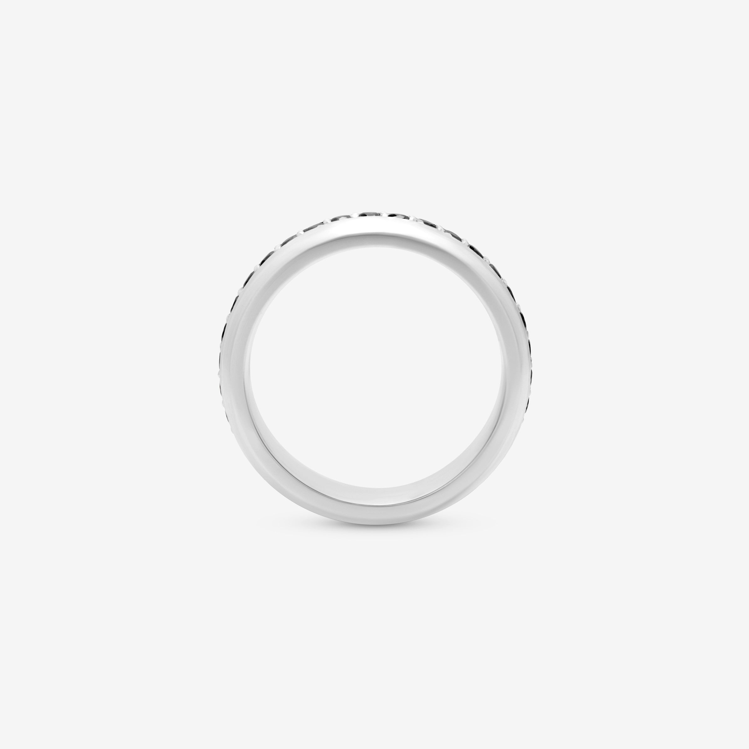 Midnight Black Diamond Eternity Band