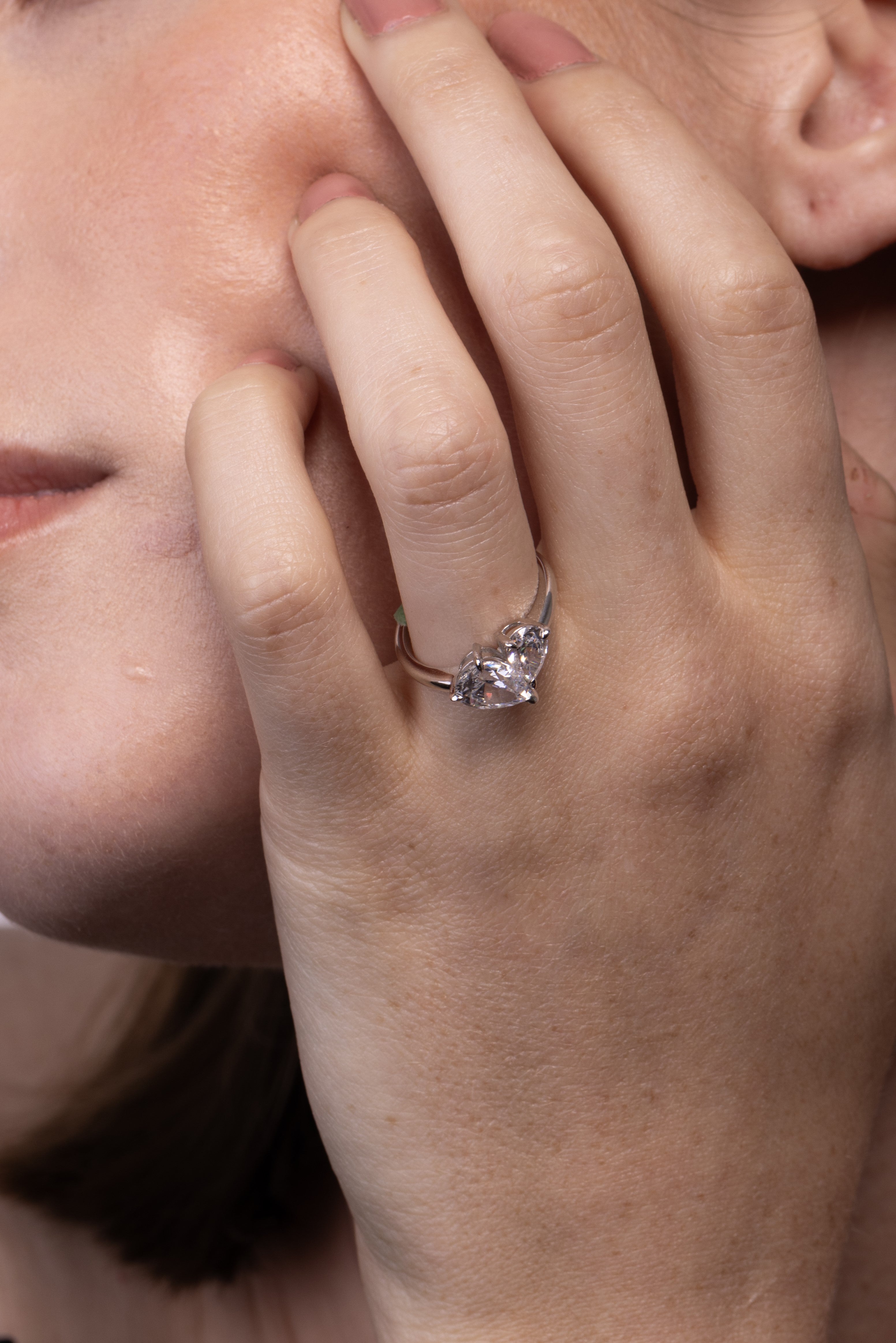 Twilight Double Pear Diamond Ring