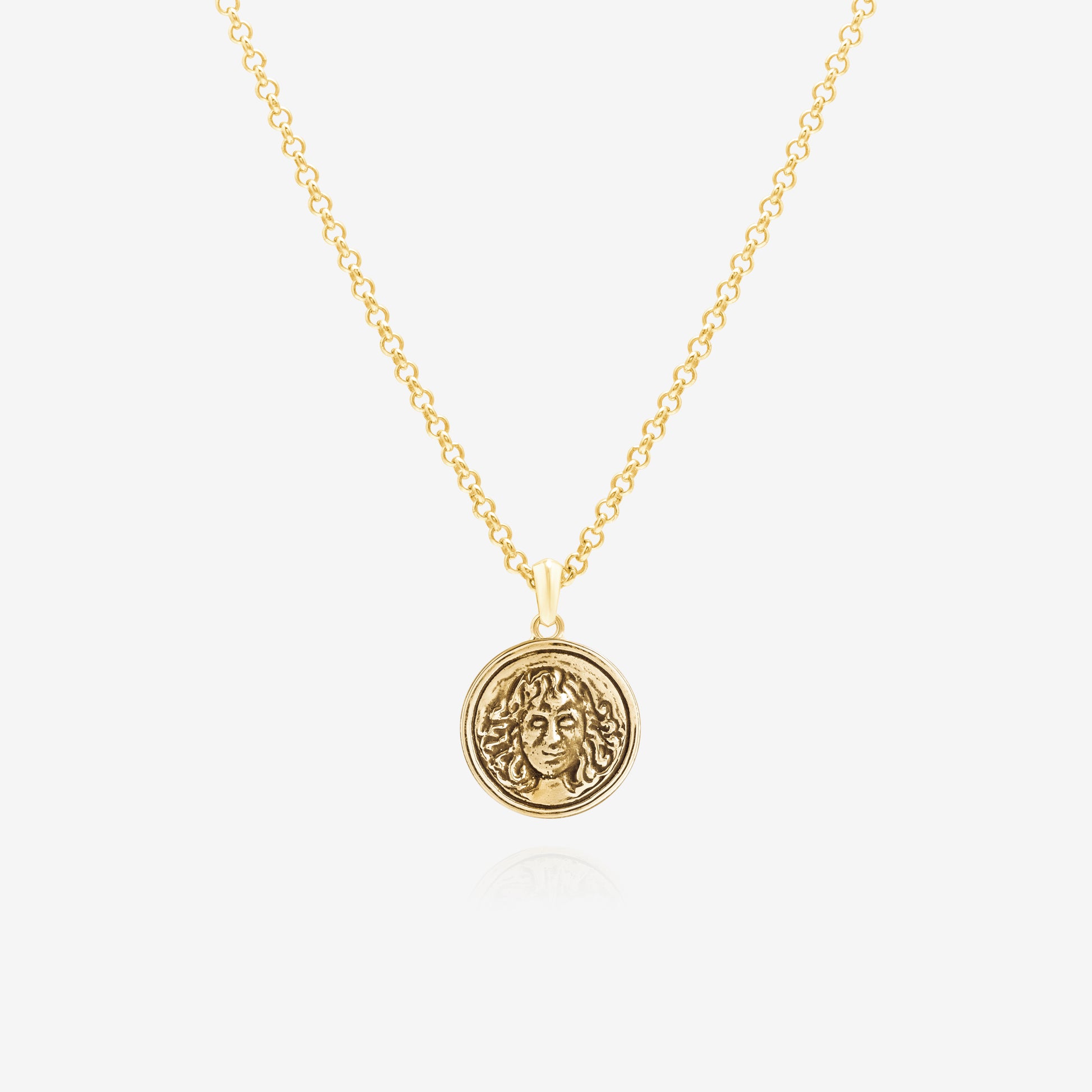 Viergo zodiac sign pendant necklace in gold, unisex jewelry NIK Jewellery Canada