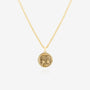 Gemini zodiac sign pendant necklace in gold, unisex jewelry NIK Jewellery Canada