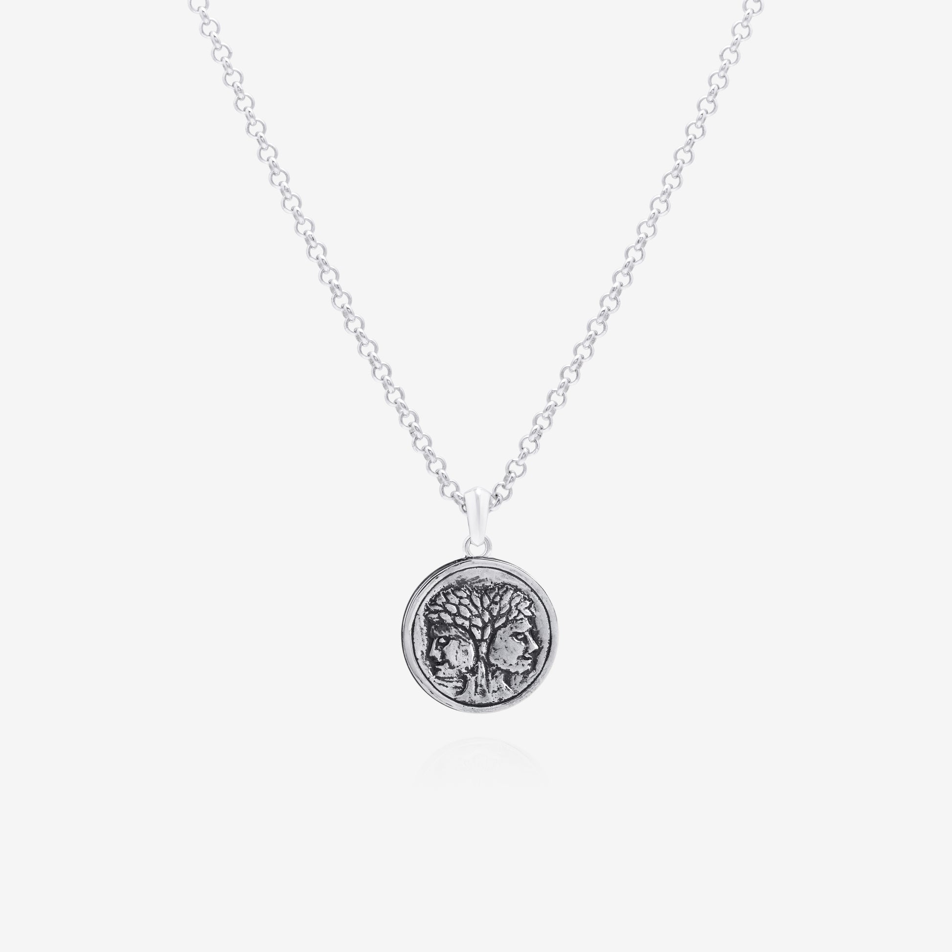 Gemini zodiac sign pendant necklace in 925 sterling silver, unisex jewelry NIK Jewellery Canada