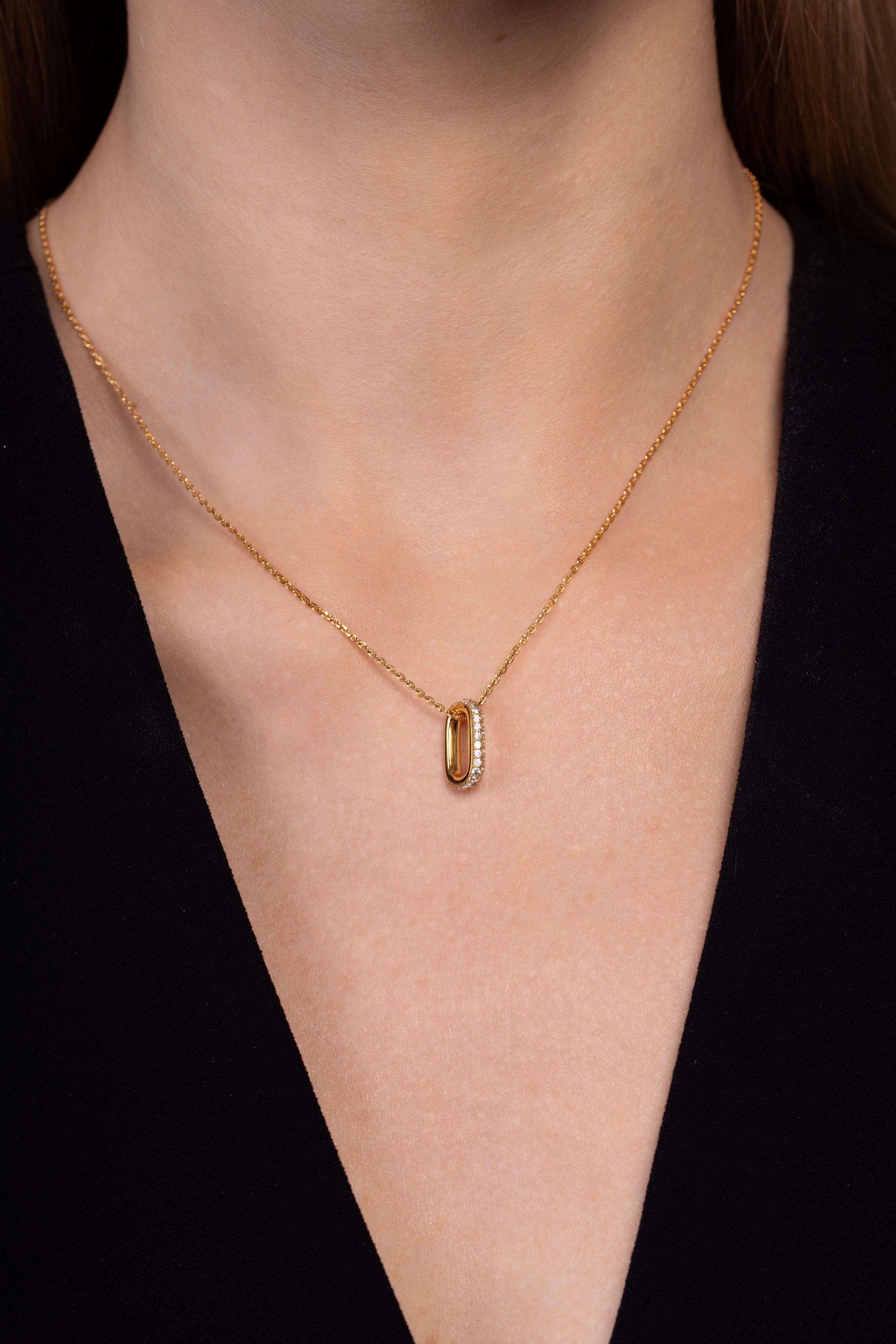 SLIDE-ON PAVE PENDANT