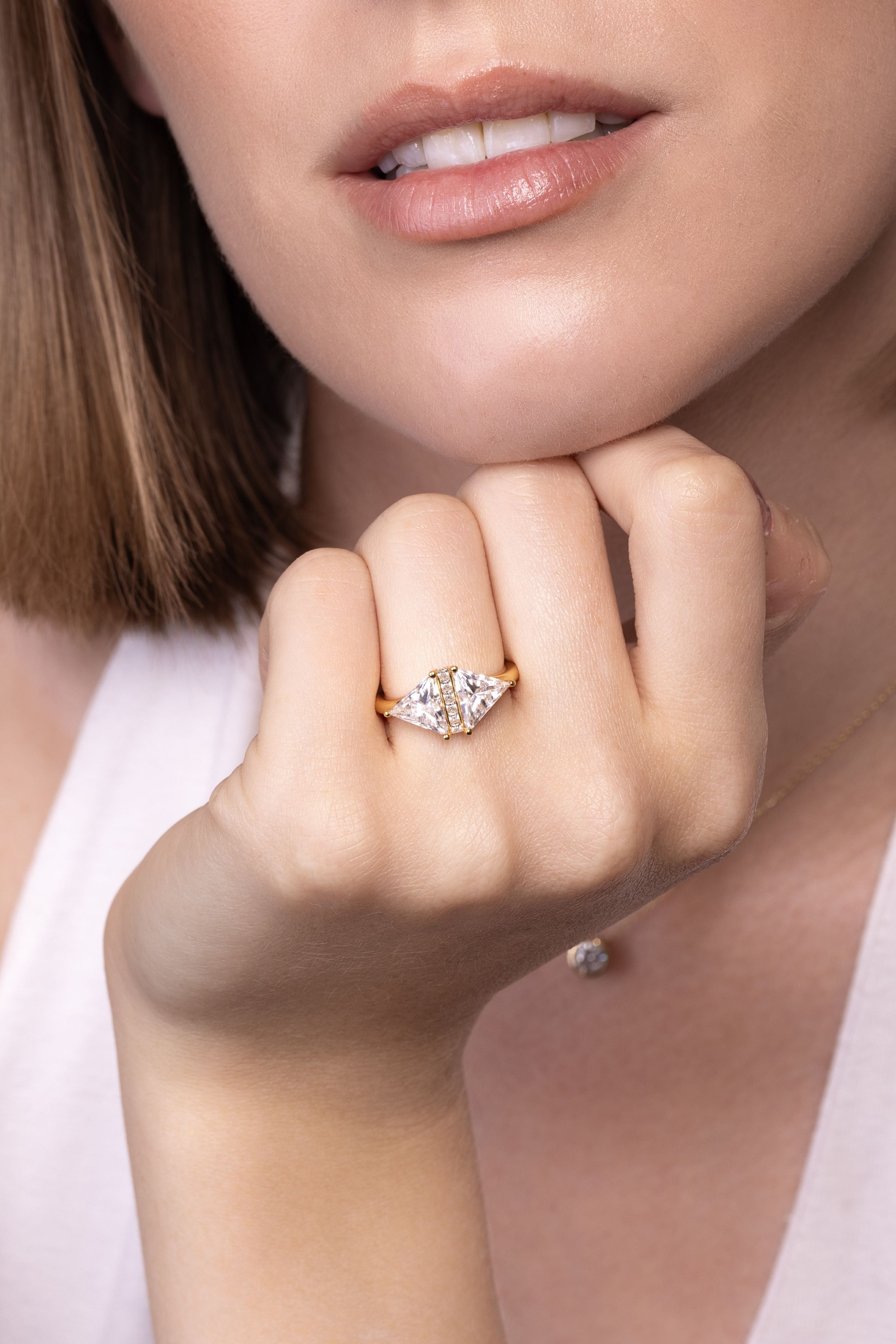 Apex Trillion Diamond Ring